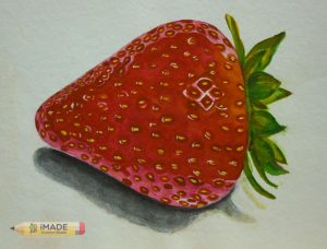 Strawberry-realistic-watercolour