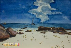 landscape-watercolour-painting-Sea-and-stone