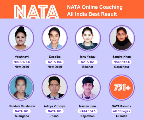 nata coaching all india result, nata online coaching