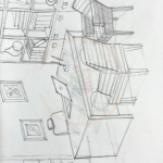 Architecture foundation course interior drawing